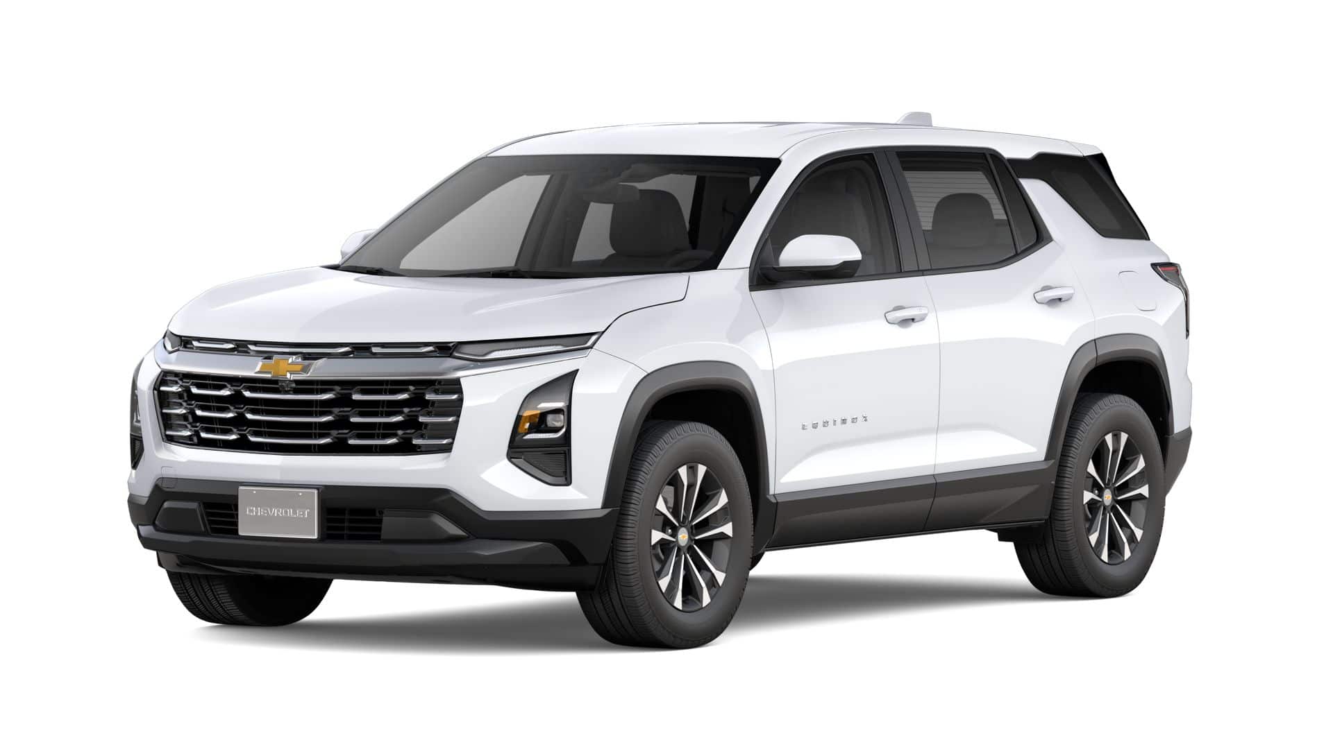 2027 Chevrolet Equinox AWD LT in Summit White — front three-quarter view